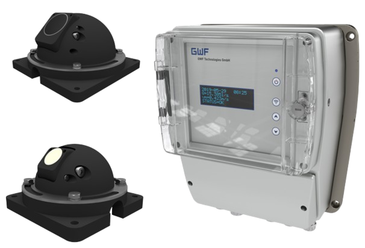 GWF Kanalis Transit Time Flowmeter for Open channels or closed conduits 1-30 m in width